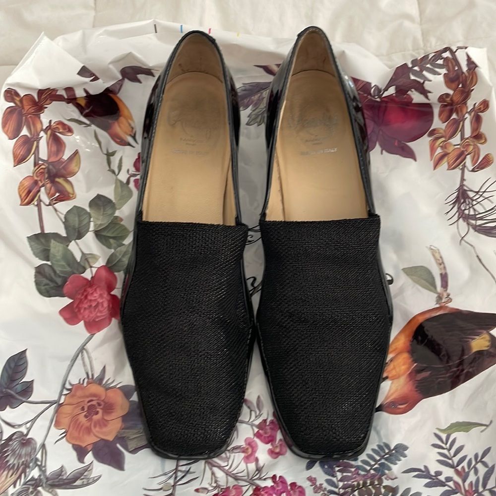 Amalfi black loafer shoes size 7.5